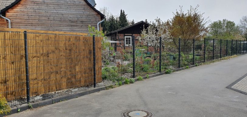 Zaunbau-Doppelstabmattenzaun-Anthrazit-Iserlohn